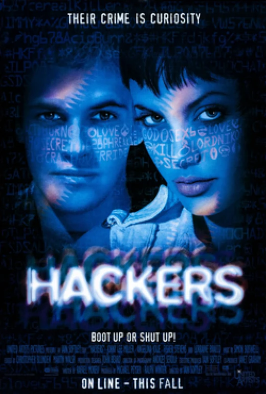 Cartel de la película Hackers de 1995